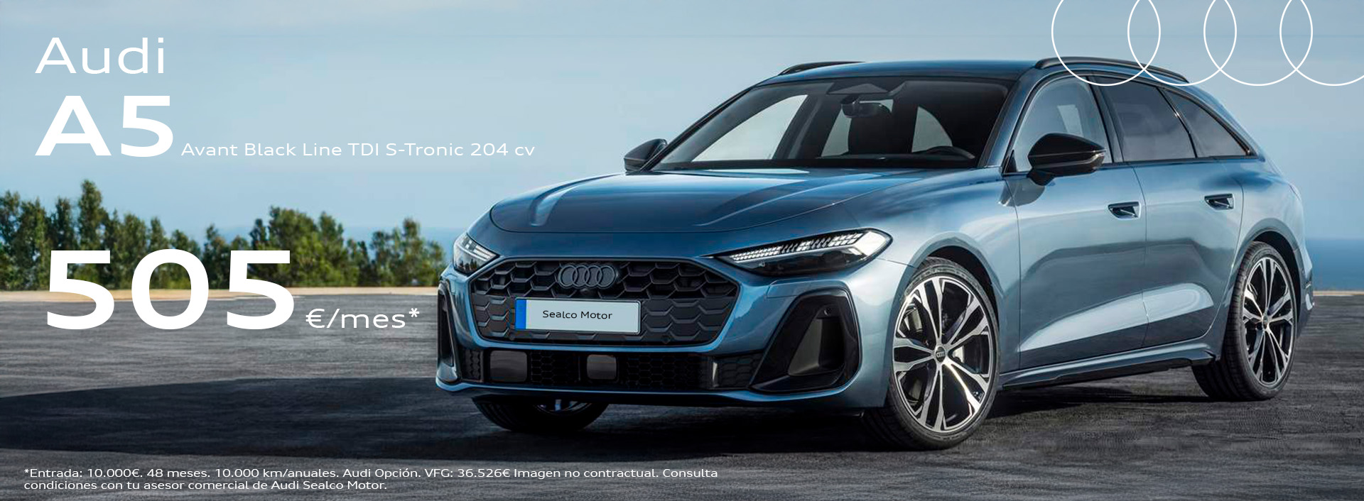 A5 Avant Black Line TDI S-T 204 cv BANNER